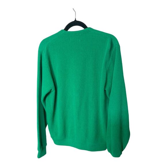 Vintage 80's Grandpa Challenger Sweater Turtle Emblem Green Size M - Picture 2 of 6